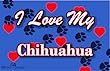 Dogs I Love My Chihuahua Key Ring