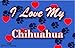 Dogs I Love My Chihuahua Key Ring