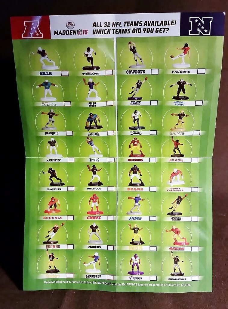 Amazon.com: McDonald's - Madden 15 2014 Happy Meal Toys ...