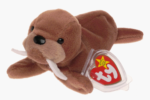 TY Beanie Baby - TUSK the Walrus (4th Gen hang tag)