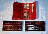 Deluxe Eel Skin Wallet & Checkbook