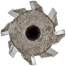 Niagara Cutter TS109 T-Slot Shank Type Cutter, High Speed Steel, Uncoated (Bright), Weldon Shank, 10 Helix Angle, 21/32" Cutter Diameter, 8 Tooth, 17/64" Width