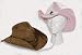 Western Cowboy or Cowgirl Hat with Antiqued Silver Accent by Dorfman Pacific