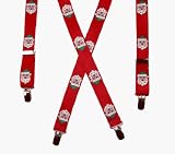 Kids Christmas Pattern Suspenders by Suspender Factory