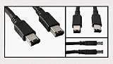 15Ft Firewire, i.link, IEEE-1394 6Pin to 6Pin Cable, Black