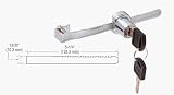 CRL Chrome Glass Showcase Lock - Keyed Alike