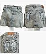 Free People Butterfly Mini Denim Skirt