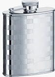 Buy Visol Stainless Steel Checker Design Engravable Flask #3 (8 oz)