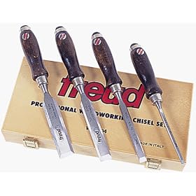Freud WC-104 4-Piece Woodworkers Chisel Set