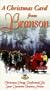 Christmas Card From Branson [VHS]