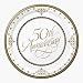 Stafford Gold 50th Anniversary 7-inch Paper Plates 18 Per Pack