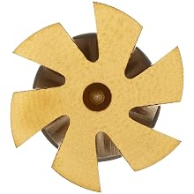Niagara Cutter CCS150 Concave Radius Shank Type Cutter, High Speed Steel, TiN Coated, Weldon Shank, 1" Cutter Diameter, 6 Flutes, 5/32" Radius, 0.625" Width