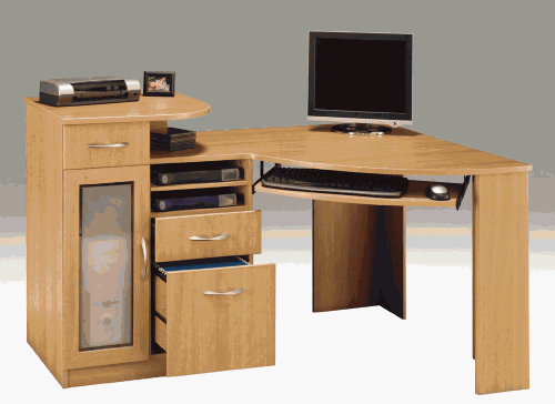 Vantage Corner Desk - Light Dragonwood