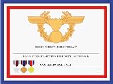 Creative Converting Fighter Pilot Flight School Certificate - 72 Count