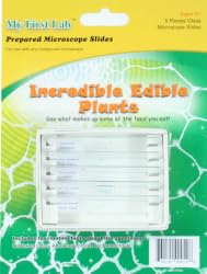 Incredible Edible Plants Microscope Slides