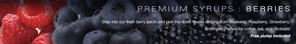 Amoretti Premium Syrups for Coffee, Tea and Beverages : Berries