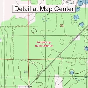 USGS Topographic Quadrangle Map - Fort McCoy