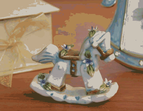 Lorenzo Import F8767B Capo Rocking Horse Blue
