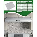 Urnqowuy 2 Pcs WB02X11011 Range Hood Grease Filter Replacement Size 14-1/2 x 11-5/8 Inches 