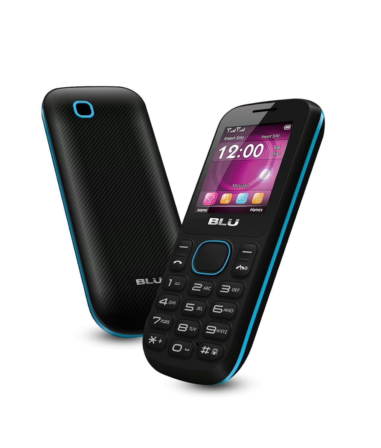 BLU Jenny T172i Unlocked GSM Phone with Dual SIM, VGA Camera