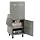 Edsal CSC6625GY 24-1/2-Inch Wide by 22-1/2-Inch Deep by 62-3/4-Inch High Mobile LCD Monitor Computer Cabinet, Light Grey