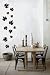 ferm Living 2020-01 WallStickers Falling leaves - black