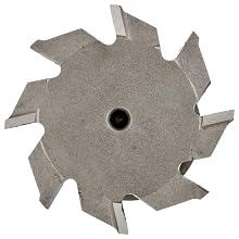 Niagara Cutter TS109 T-Slot Shank Type Cutter, High Speed Steel, Uncoated (Bright), Weldon Shank, 10 Helix Angle, 1-1/2" Cutter Diameter, 8 Tooth, 1/8" Width