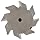 Niagara Cutter TS109 T-Slot Shank Type Cutter, High Speed Steel, Uncoated (Bright), Weldon Shank, 10 Helix Angle, 1-1/2" Cutter Diameter, 8 Tooth, 1/8" Width