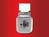 Pug - Spring Loaded Money Clip - Laser engraved
