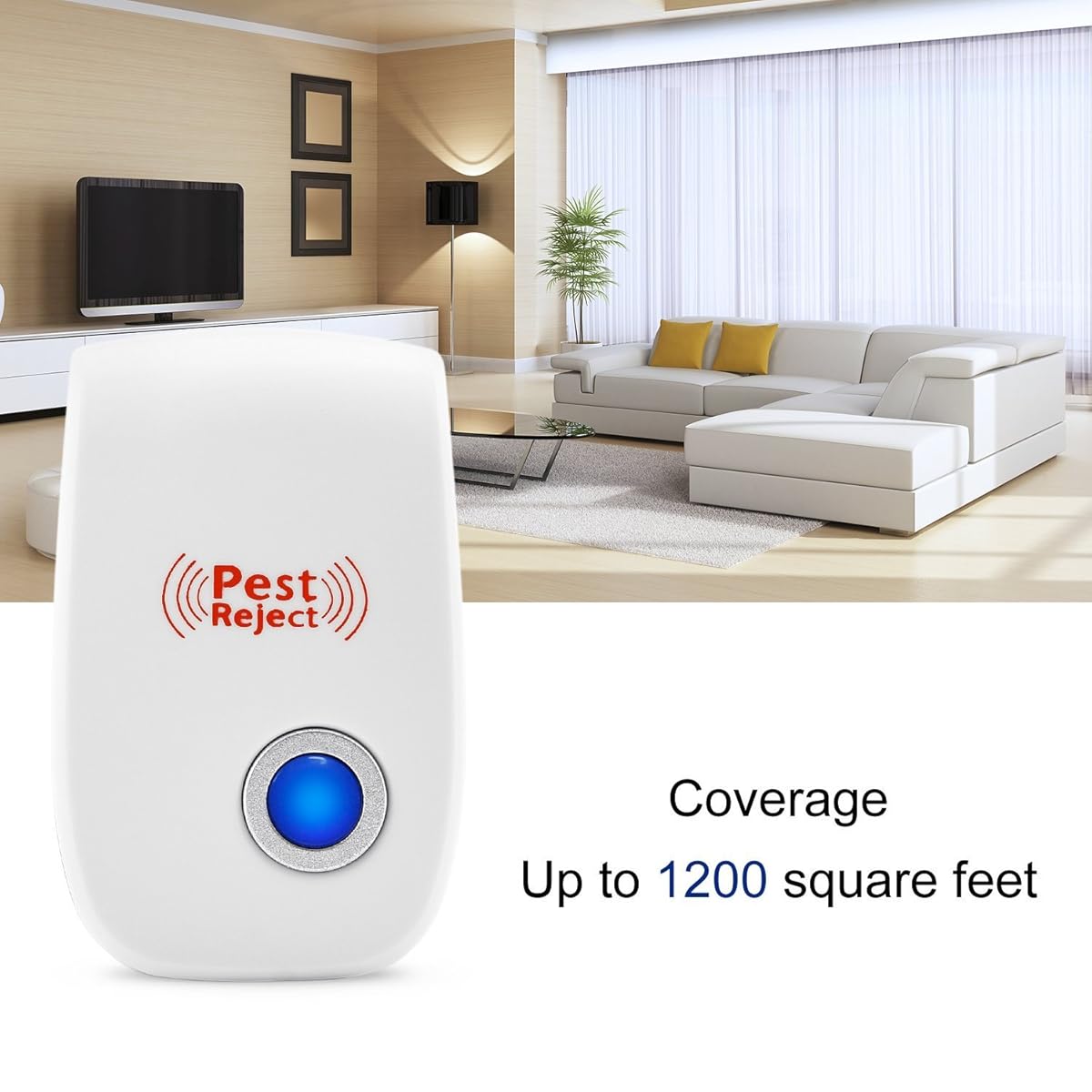 [2018 UPGRADED] Pest Control Ultrasonic Repeller Electronic Spider Repellent Plug In for