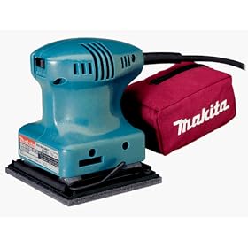 Makita BO4552KX 1.6 Amp 1/4 Sheet Sander with 15 Sheets of Sandpaper