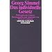 Das individuelle Gesetz: Philosophische Exkurse. Herausgegeben und eingeleitet von Michael Landmann. Neuausgabe 1987 mit einem Nachwort von Klaus Christian K�hnke (suhrkamp taschenbuch wissenschaft)