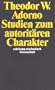 Studien zum autorit�ren Charakter (suhrkamp taschenbuch wissenschaft)