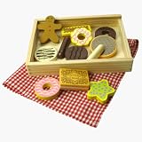 from Bigjigs Toys Box of wooden play biscuits