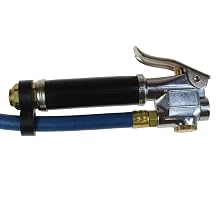 Coilhose Pneumatics TGC120 Inflator Gauge 10-120 PSI with 12-Inch Length Hose, Dual Foot Chuck