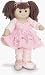 Rag Doll Brown Hair, Pink Sparkly Tutu - MyDoll