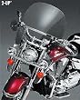 National Cycle N21105 Switchblade 2-up Clear Windshield for Honda VT1300C/VTX1300C, Suzuki M50, Yamaha XVS650A/XVS950/XVS1100A