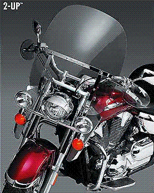 National Cycle N21101 Switchblade 2-up Clear Windshield for Honda VT750C/C2/DC VT1100C/C2