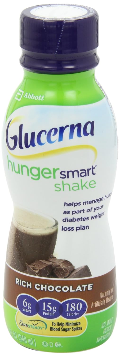 Amazon.com: Glucerna Hunger Smart Shake, Rich Chocolate, 11.5 fl ...