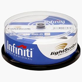 Infiniti LightScribe v2 52X CDR 700Mb 80min Gold Cakebox (25pk)
