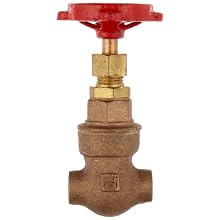 Milwaukee Valve 115 Series Bronze Gate Valve, General Service, Class 125, Non-Rising Stem, Solder End