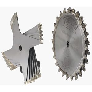 Forrest DK08244 Dado King 8-inch 29 32-inch Width 5 8-inch Bore Dado Blade Set by 