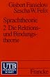 Sprachtheorie II. Die Rektions- und Bindungstheorie.