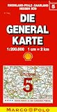 Die Generalkarten, Gro&szlig;raumausgabe, Bundesrepublik Deutschland, Bl.5, Rheinland-Pfalz, Saarland, Heesen S&uuml;d (Marco Polo Regional Maps: Germany) - Deutsche Shell Ag