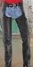 RIVER ROAD WOMENS BASIC LEATHER CHAPS BLACK 4 2003C1243