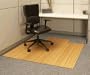 Standard Bamboo Chair Mat, 44" x 52" with Lip, 5mm Thick Natural