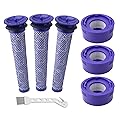 Hechuang 6 Pack Vacuum Filter Replacement Kit 