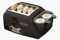 Focus Electrics TEM4500 4 Slice Egg and Muffin Toaster Black