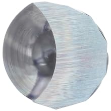 Onsrud Cutter 62-700 Solid Carbide Downcut Spiral O Flute Router Bit, Uncoated (Bright) Finish, 1 Flute, 21 Degree Helix