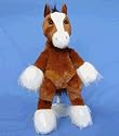 King Clydesdale Horse 16.5"- Make Your Own Stuffed Animal Kit w/ Backpack